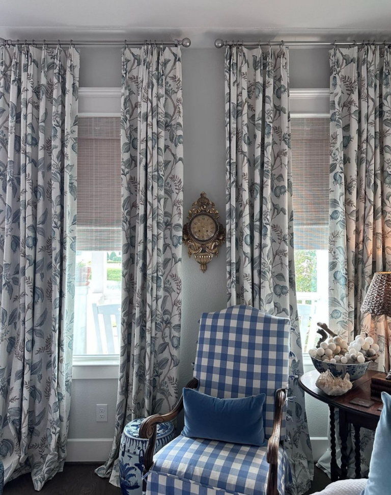 floral curtains